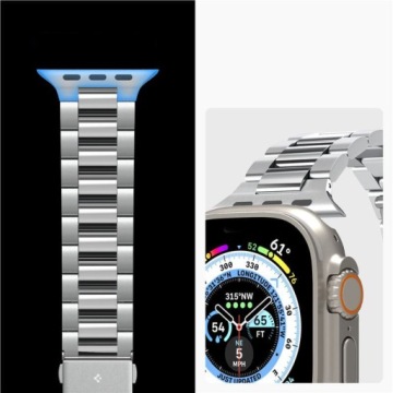 Стальной ремешок для Apple Watch 49/46/45/44 мм, Spigen Modern Fit, элегантный