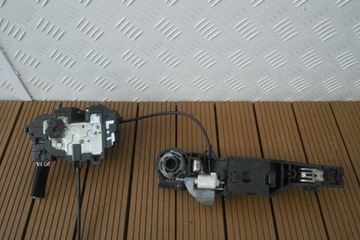 RENAULT MODUL 04-12 ZÁMEK DVEŘE ZADNÍ LEVÝ + KLIKA KOMPLET OE