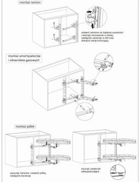 УГЛОВАЯ КОРЗИНА, угловая грузовая сумка, ПРАВАЯ, 600, тихая АНТРАЦИТ, для углового шкафа