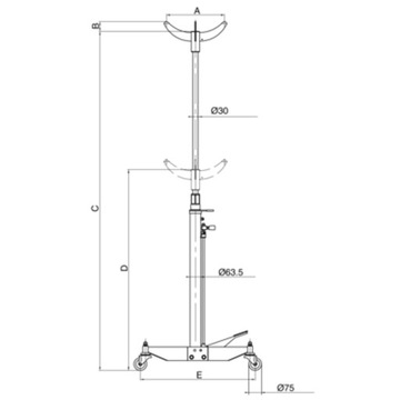 Гидравлический штативный подъемник 500 кг BH5SP500QA BAHCO