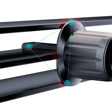 Автомобильный держатель телефона Dudao F5Pro на дефлектор - черный