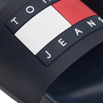 Мужские шлепанцы Tommy Jeans, темно-синие, с логотипом EM0EM01191, размер 41