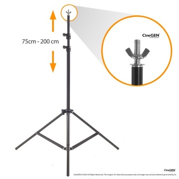 Комплект для фонов: складная балка, 2м, штатив, сумка, зажим.