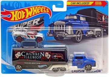 HOT WHEELS CRUISIN' ILLUSION Ciężarówka + autko