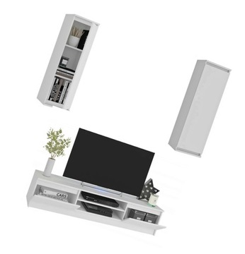 MEBLOŚCIANKA DO SALONU SZAFKA RTV WISZĄCE SZAFKI