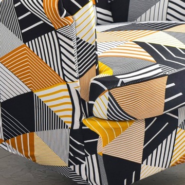 POKROWIEC NA FOTEL USZAK ELASTYCZNY GŁADKI PRINT GRAFIKA GEOMETRYCZNE WZORY