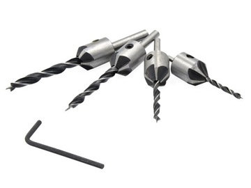 НАБОР СВЕРЛ С ЦЕНКОВЫМИ СВЕРЛАМИ 5 шт.