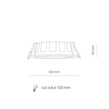 ВСТРАИВАННЫЙ - CL KOS LED 8W