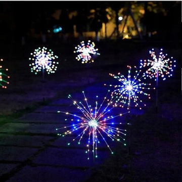 4x садовый светильник на солнечных батареях DANDELICE 480 LED ROCKED GARDEN LED RGB+PILOT
