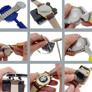 БОЛЬШОЙ набор для ремонта часов для часовщика, 147 инструментов.