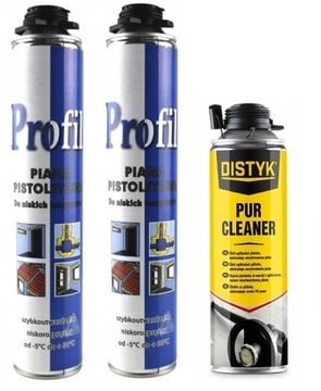 2x SOUDAL PROFIL ZIMOWA PIANKA PIANA PISTOLETOWA MONTAŻOWA + CZYŚCIK