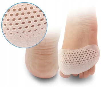 wkładki silikonowe stopy szpilki - White