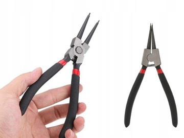 Клещи для клещей, 4 шт, набор прямых изогнутых плоскогубцев