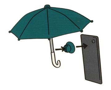 СОЛНЦЕЗАЩИТНЫЙ ЗОНТ ДЛЯ СМАРТФОНА