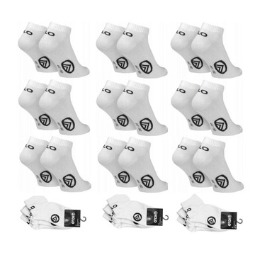 Skarpety ICLO QUARTER białe 9pack 39/42 bawełniane skarpetki zakostki 9par
