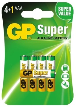GP Baterie Alkaliczne R03 AAA Super Value 5 szt