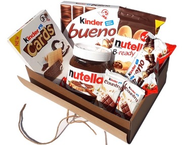 Kosz koszyk prezentowy upominkowy Kinder pudełko