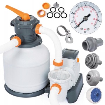 Pompa Piaskowa do Basenów Ogrodowych 8327l/h Timer Dozownik BESTWAY 58499