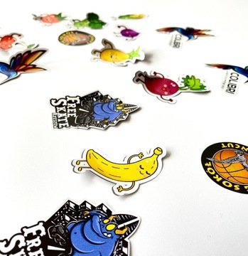 Этикетки-наклейки, вырезанные по контуру вашего проекта, ЛЮБОЙ ФОРМЫ