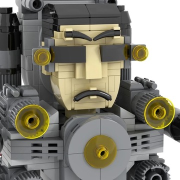 MOOXI Skibidi Туалетный Человек против Монитора 339 шт. MOC Bricks Супер Туалет G-Man 4