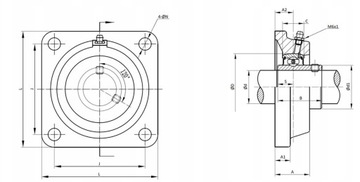 UCF 206 ПОДШИПНИК ХАББЕРА В СБОРЕ