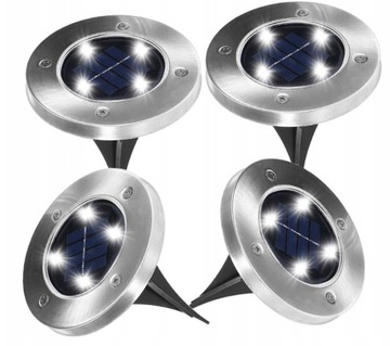Lampki SOLARNE GRUNTOWE NAJAZDOWE 4 SZT