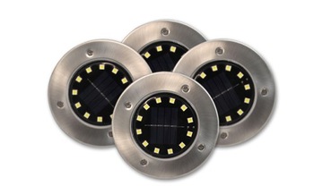 Lampa LED solarna 12xSMD wbijana ogrodowa - 4 szt.