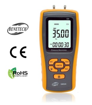 ДИФФЕРЕНЦИАЛЬНЫЙ МАНОМЕТР ЦИФРОВОЙ ИЗМЕРИТЕЛЬ ДАВЛЕНИЯ ВАКУУМНЫЙ ТЕСТЕР USB+ ЖК-дисплей