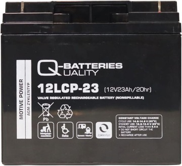 Qbatteries 12LCP-23 Agm Аккумуляторная батарея глубокого цикла.
