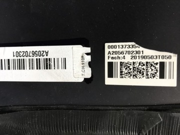 MERCEDES C-CLASS COUPE w205 C205 ЗАДНЕЕ СТЕКЛО ЛЕВОЕ A2056702301