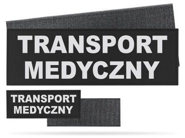 TRANSPORT MEDYCZNY EMBLEMAT ODBLASKOWY + RZEP KPL