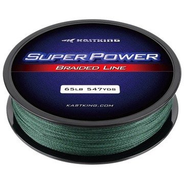 Plecionka Kastking Super Power X4, GREEN - 300m 0,09mm - 10LB