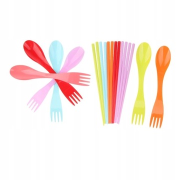 12 . Łyżka widelec Chopstick Plastikowe ućce