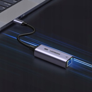 АДАПТЕР ВНЕШНЕЙ СЕТЕВОЙ КАРТЫ UGREEN USB-C К RJ45 LAN ETHERNET 2,5 ГБ/С