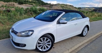 Volkswagen Golf VI Cabriolet 2.0 TDI-CR DPF 140KM 2012 Volkswagen Golf Cabrio KABRIO Biala PERLA 2.0 TDI CR Navi Tempomat 2.0, zdjęcie 1