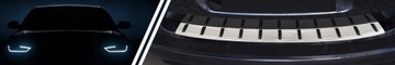 BMW 5 F11 TOURING 2010-2017 VRSTVA LIŠTA OSOBNÍ STRÁŽCE NA ZADNÍ NÁRAZNÍK