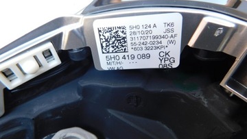 РУЛЕВОЕ КОЛЕСО VW GOLF VIII R-LINE ORG КОЖА M-GAIT PO