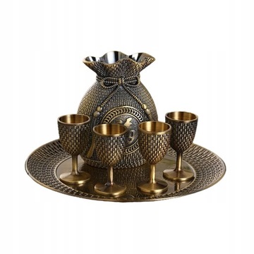 6-częściowy zestaw metalowych kubków Flagon