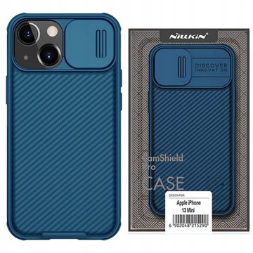 Etui futerał Nillkin CamShield case do Apple iPhone 13 Mini Niebieskie