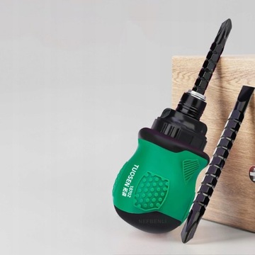 Отвертка с трещоткой MULTI многофункциональная ОТВЕРТКА Набор БИТ 12-в-1