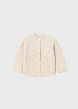 Sweter rozpinany z haftem Mayoral Roz: 68cm
