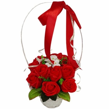 Букет подарочная корзина мыльные розы АРОМАТИЧЕСКИЙ ПОДАРОК ​​ДЛЯ ЖЕНЫ ТОППЕР ПИК