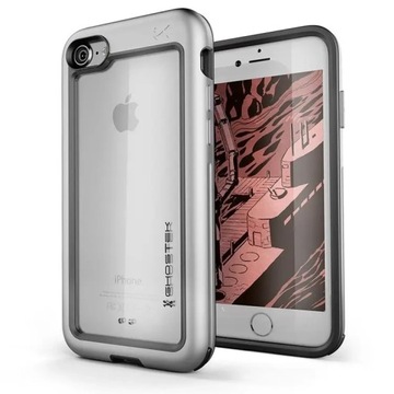 Etui Atomic Slim Apple iPhone SE 2 Srebrny Wytrzymała Hybrydowa Konstrukcja