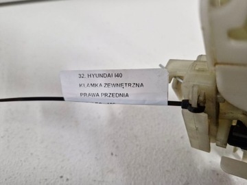 HYUNDAI I40 KLIKA VNĚJŠÍ DVEŘE PRAVÝ PŘEDNÍ PRAVÁ KEYLESS