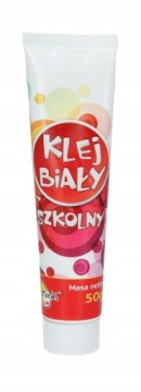 Клей шкільний білий у тубусі sweet кольори
