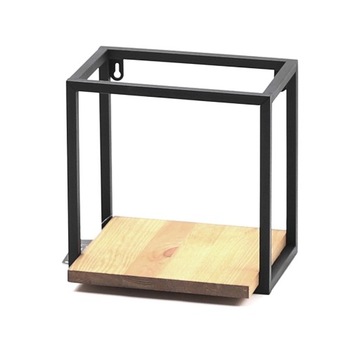 Półka Metalowa Wisząca Ścienna 24/24/24cm LOFT