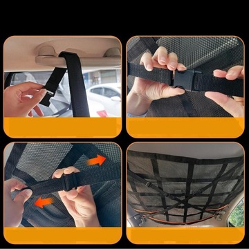 УНИВЕРСАЛЬНАЯ СЕТОЧНАЯ СУМКА ДЛЯ ХРАНЕНИЯ ПОД ПОТОЛКОМ АВТОМОБИЛЯ