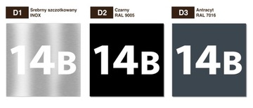Podświetlany numer domu tabliczka LED 30x30