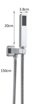 КОМПЛЕКТ ВСТРАИВАННОГО ДИСПЛЕЯ, ДОЖДЕВОЙ ДУШ С LED-подсветкой