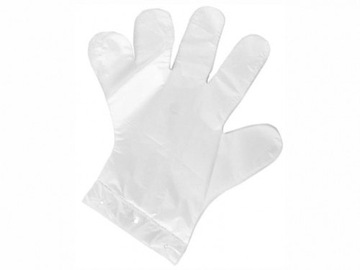 Rękawice Foliowe 100 sztuk HDPE Rozmiar M